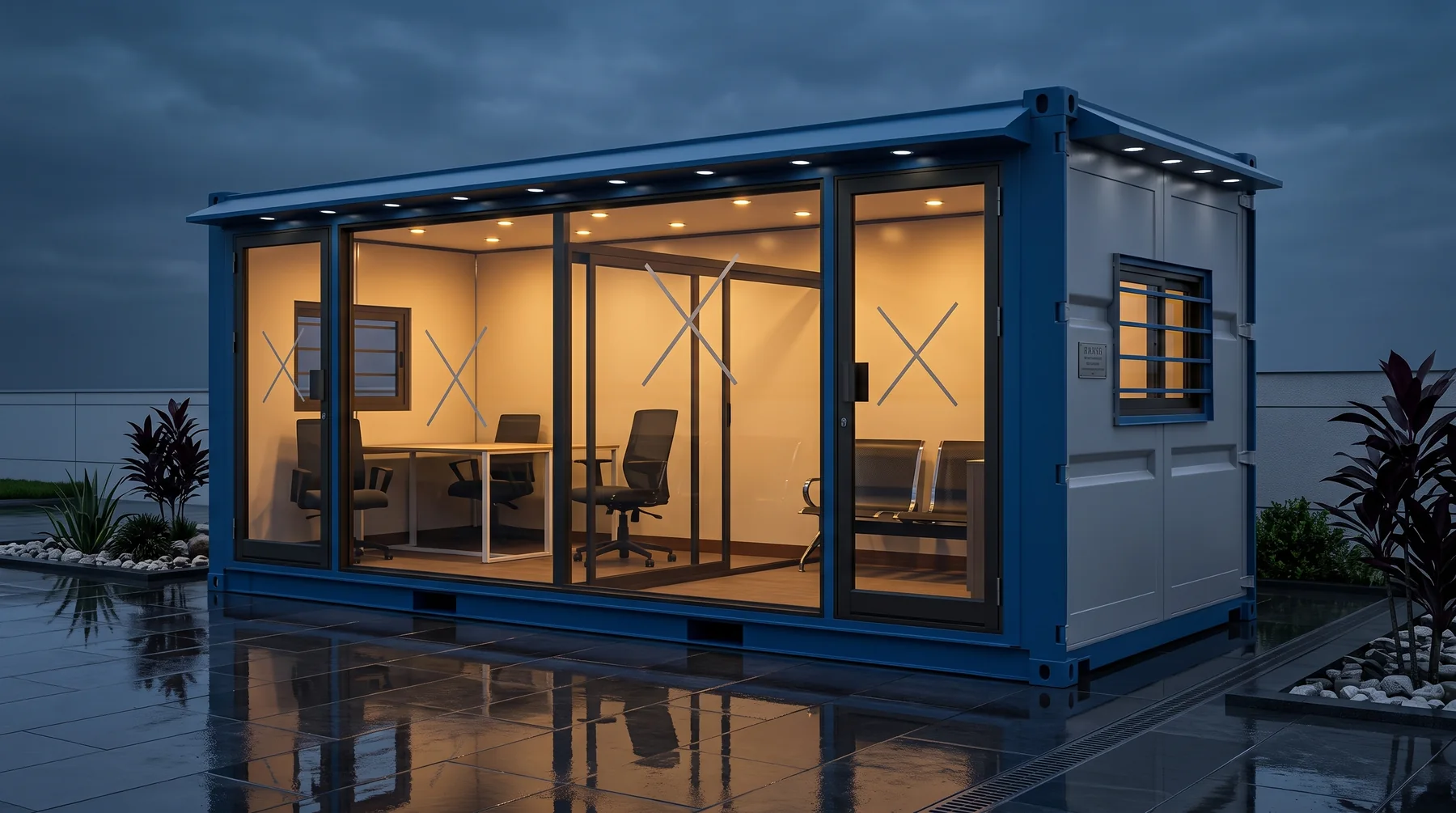 CarFirst, site office in Safari Park, Gulistan-e-Johar, Karachi, built by Al Ahad Containers