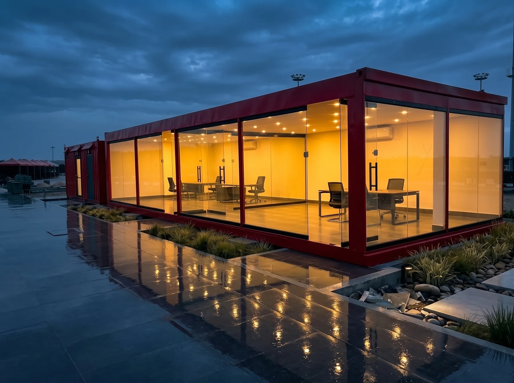 OmniKart Racing, clubhouse in Airmen Base Club, Karachi, built by Al Ahad Containers