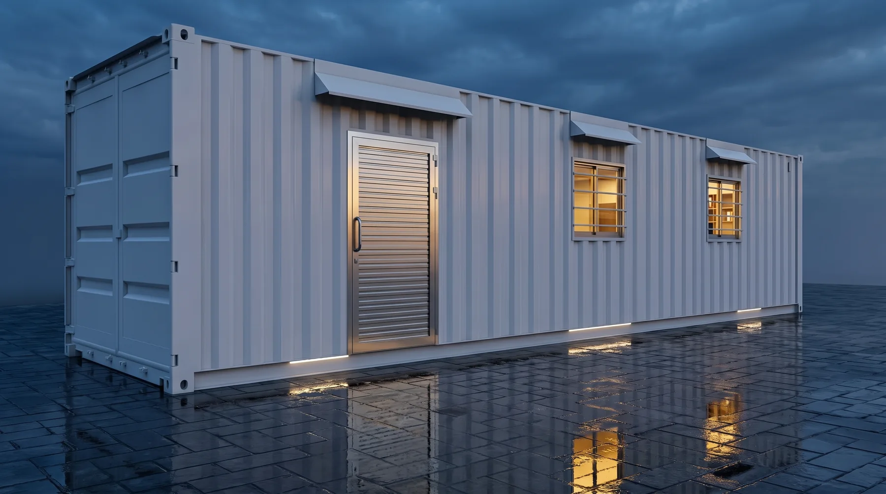 TPL Properties Limited, site office in Korangi Creek, Karachi, built by Al Ahad Containers